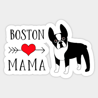 Boston Terrier Mama Sticker